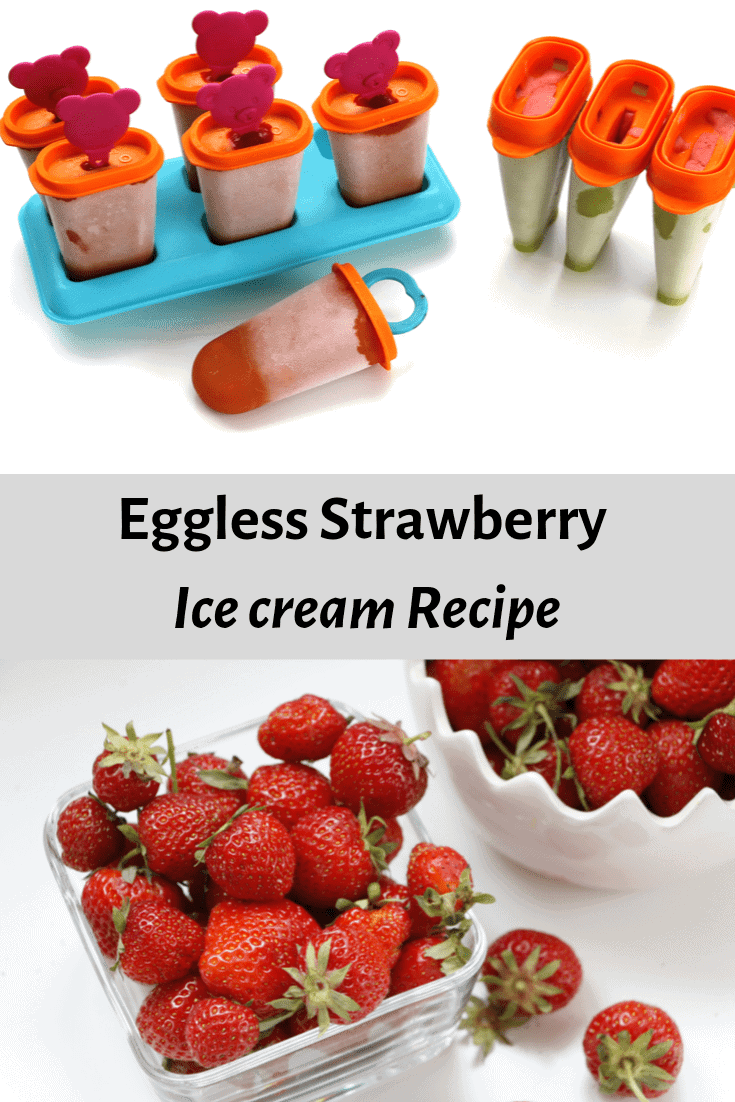 Eggless Strawberry Ice cream Recipe Vital Fair Living