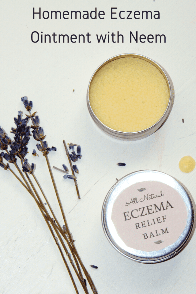 Homemade eczema ointment with neem oil