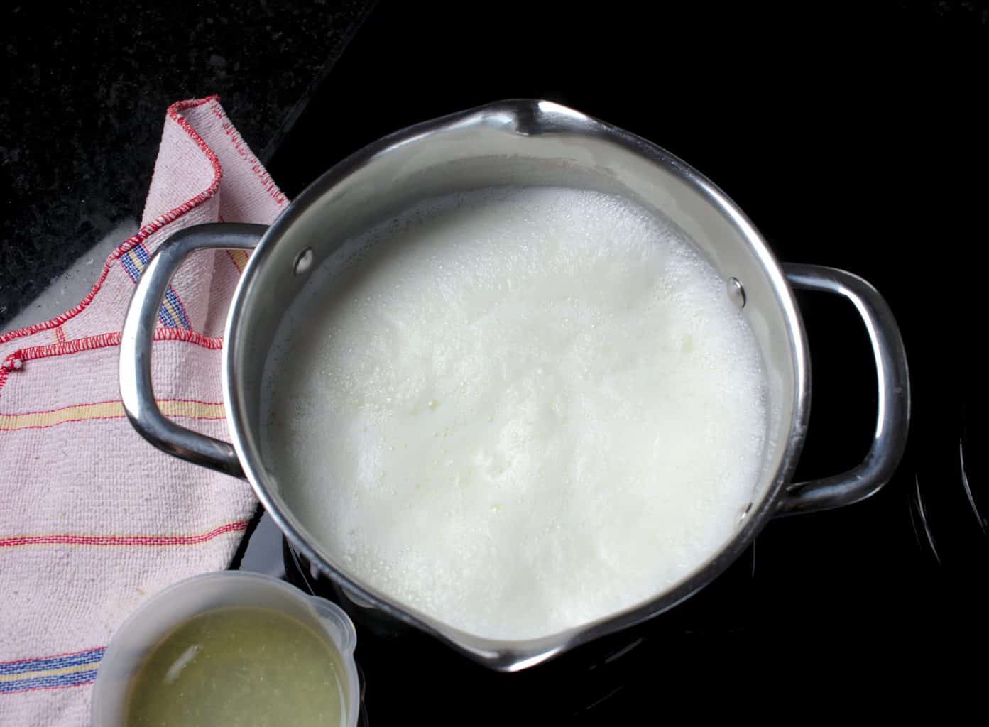 How to make Paneer with raw milk