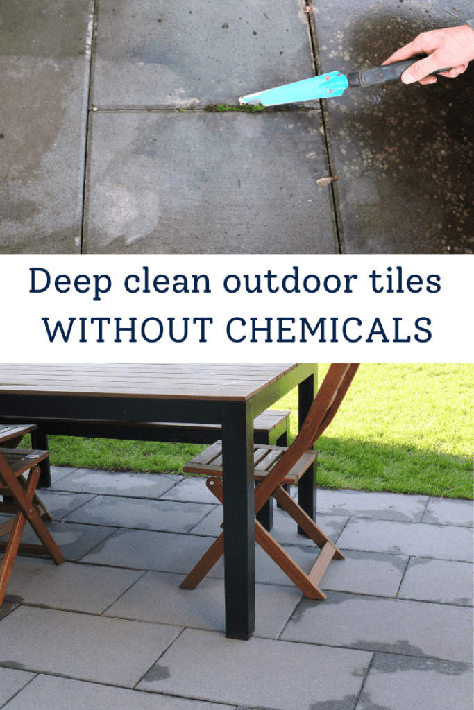 Deep Clean outdoor tiles without chemicals