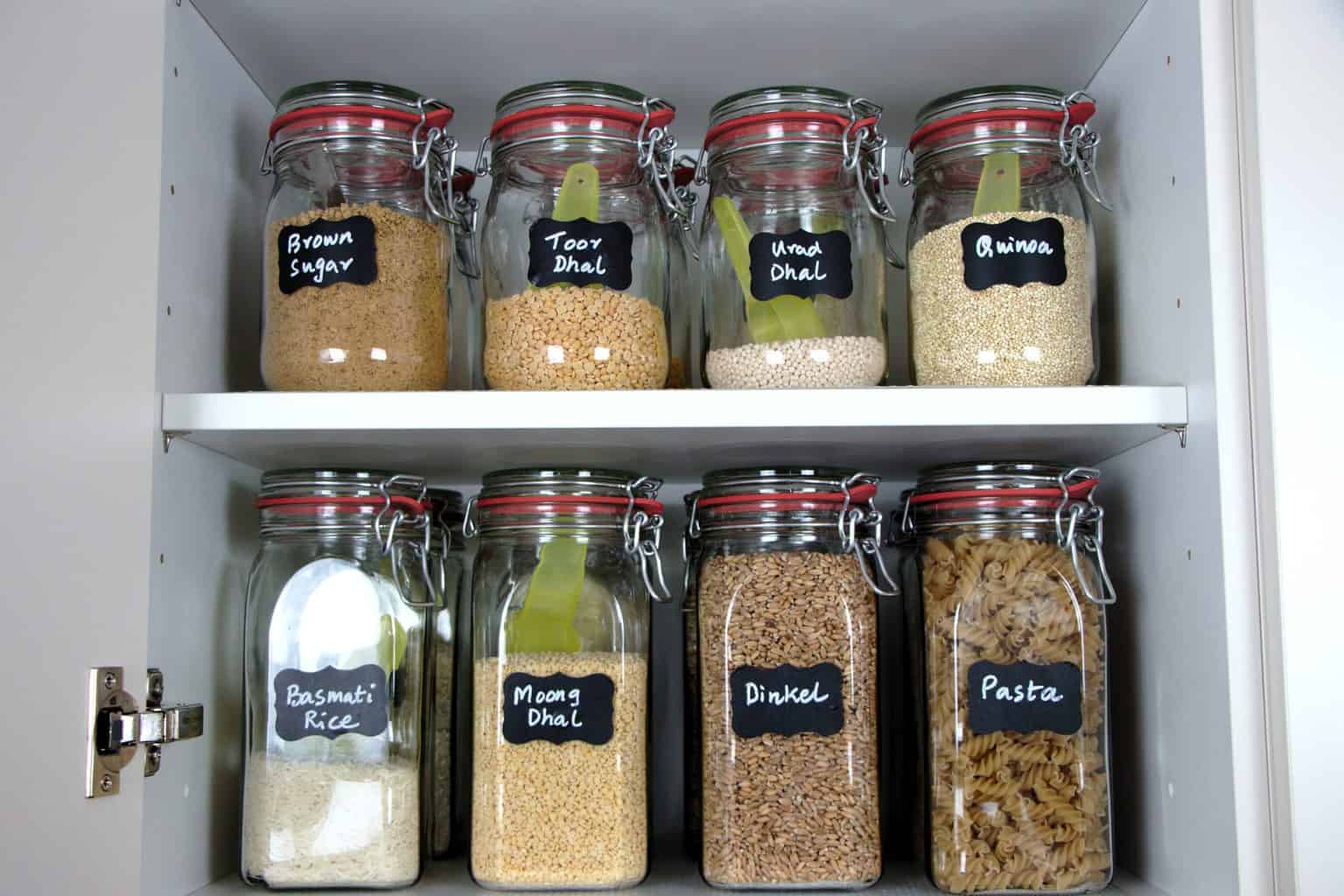 Pantry Organization with Canning jars   Vital Fair Living