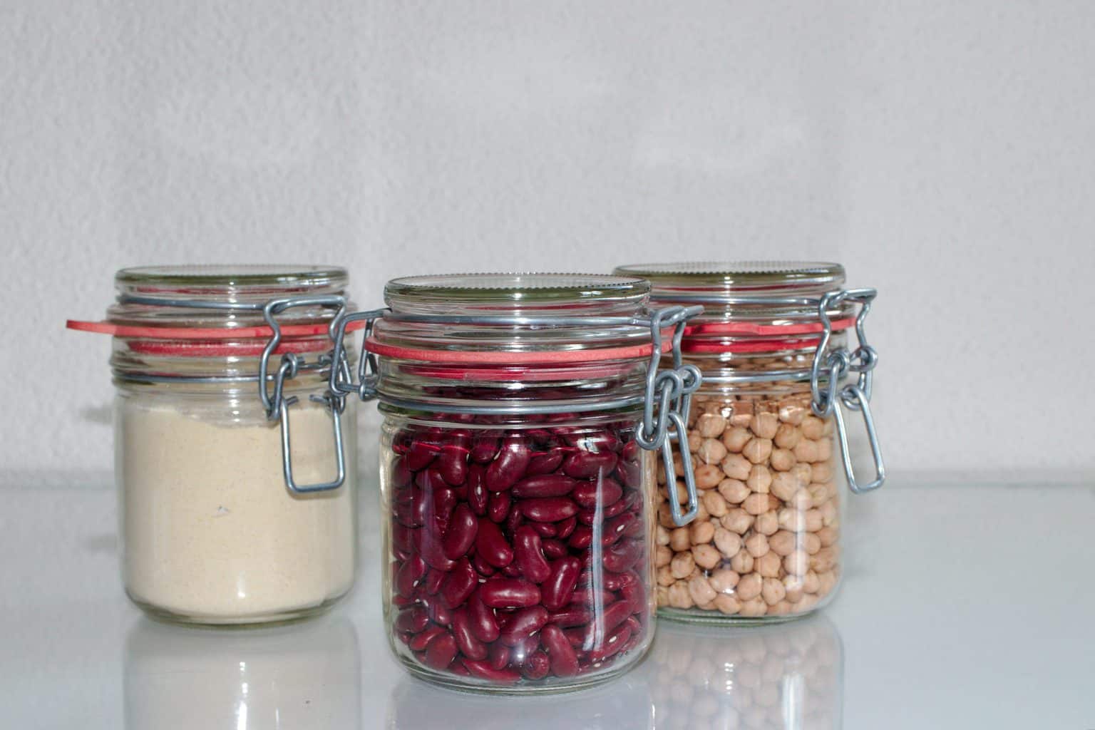 Pantry organization with canning jars