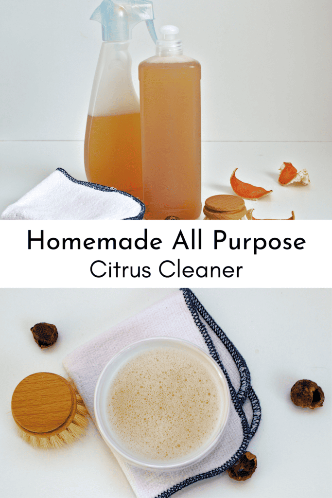 Homemade all purpose citrus cleaner